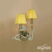 Acanto kinkiet 2x40W E14 230V antyczny mosiądz